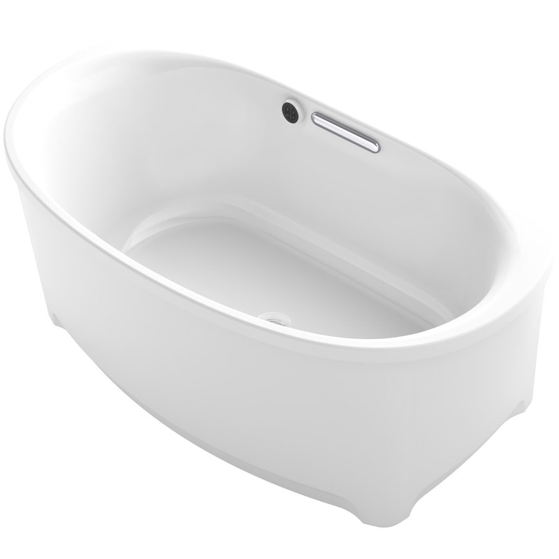 Kohler Underscore 60" x 36" Freestanding Soaking Bathtub Wayfair